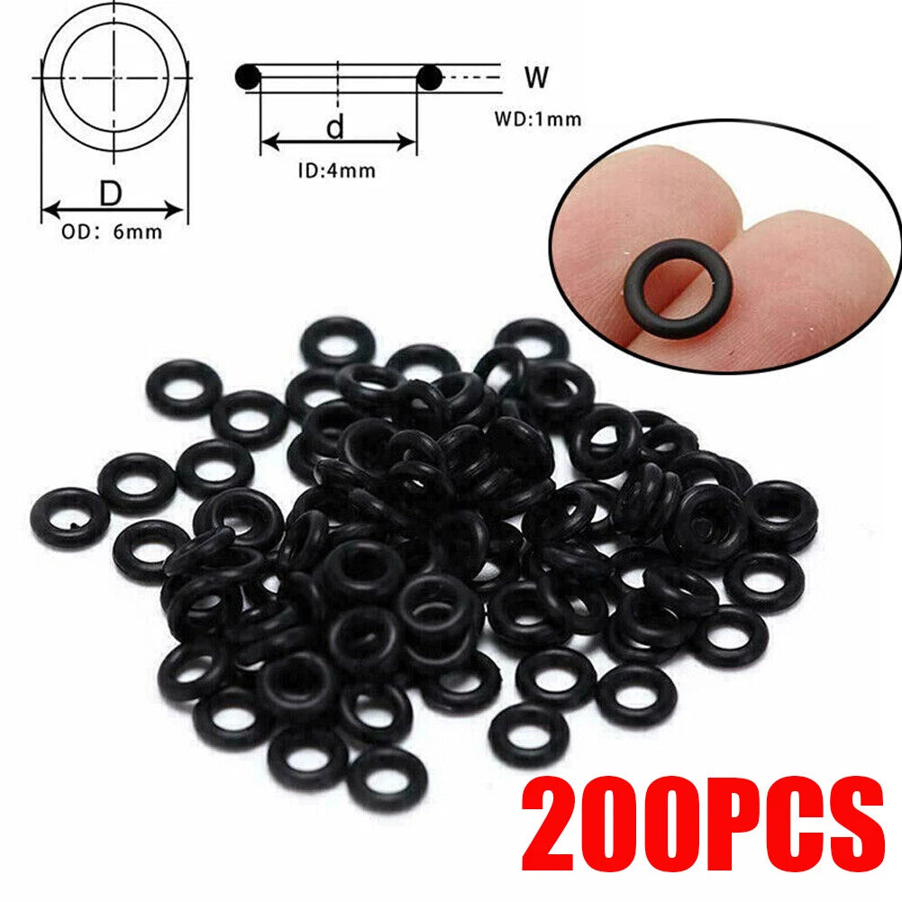 200PCS Rubber O Ring Washers for Archery Arrowhead Points