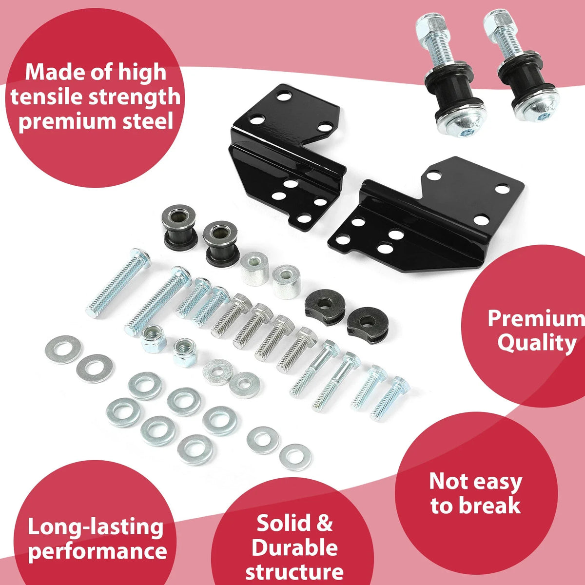 Quick Release Sissy Bar Backrest Docking Hardware Kit for Harley Touring (1997–2008)