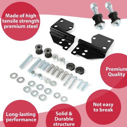 Quick Release Sissy Bar Backrest Docking Hardware Kit for Harley Touring (1997–2008)