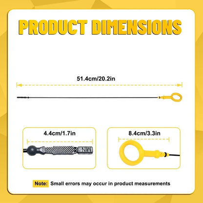 Engine Oil Dipstick for Audi A4 A5 S4 S5 A6 A7 A8 Q5 SQ5 Q7 (2008–2018)