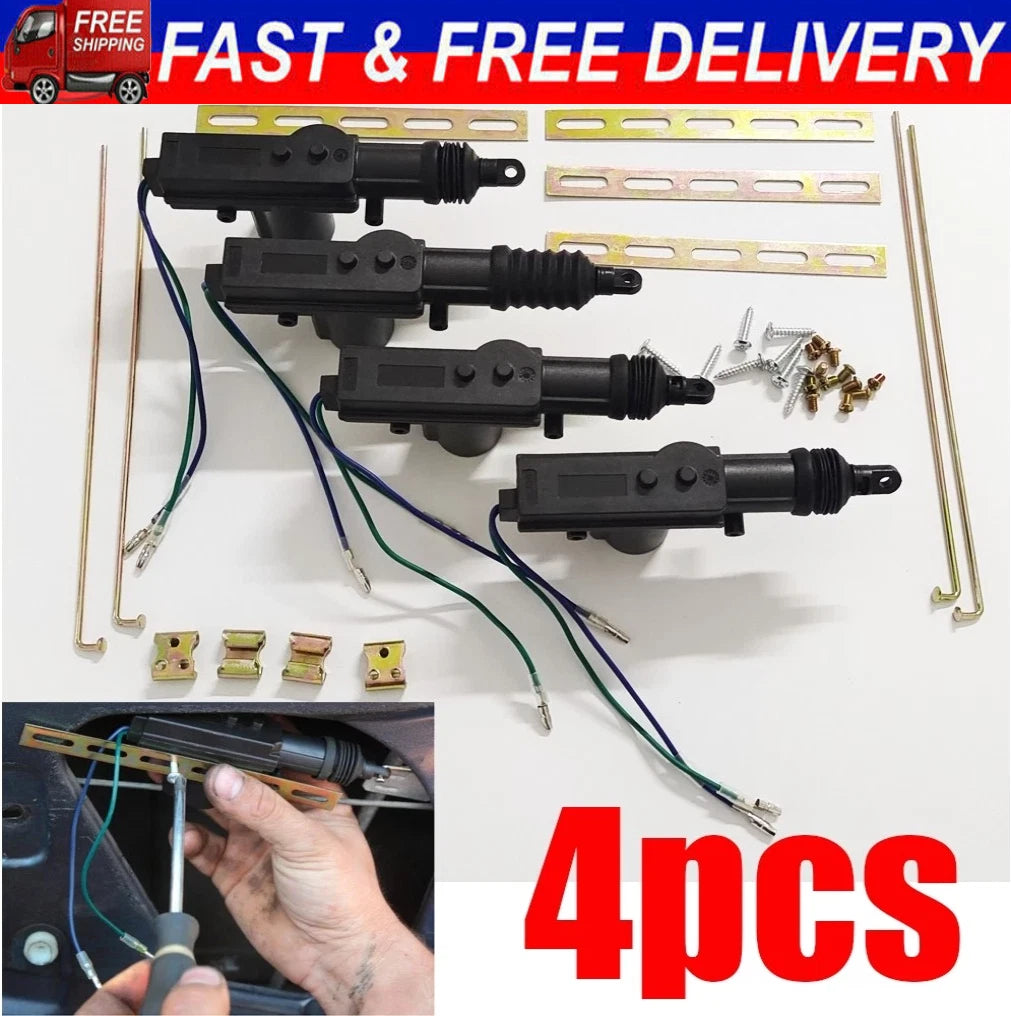 Set of 4 Heavy Duty Power Slave Door Lock Actuator Motors 12V