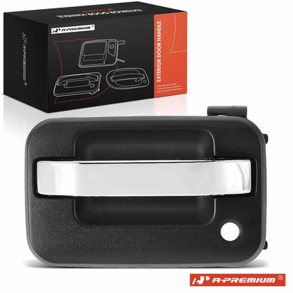 Front Left Exterior Door Handle w/ Key Hole for Ford F-150 (2004–2014) 9L3Z1522405BB, 83318
