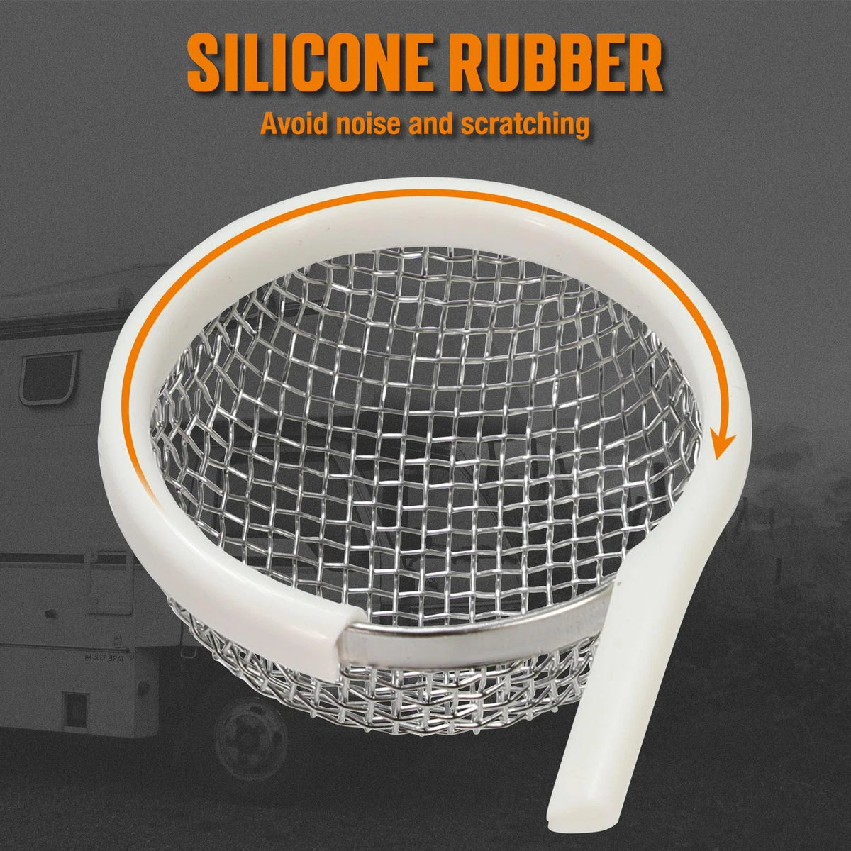 2X RV Furnace Vent Screen for Tonda (Medium, Round)