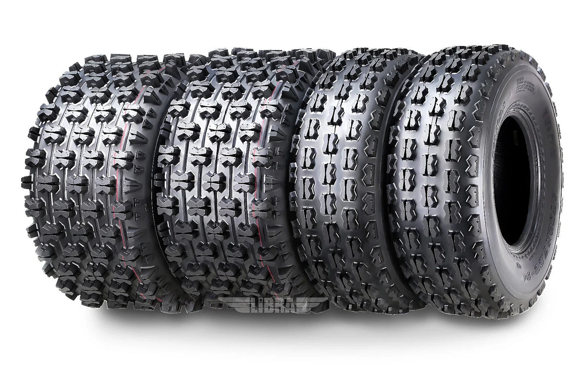 Set of 4 Wanda Sport ATV Tires 22x7-10 & 20x10-9 for Arctic Cat DVX400 (2004–2009)
