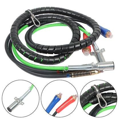 Wrap Set Air Line Hose Assemblies 12' for Semi Truck Tractor Trailer (BCK55176K)