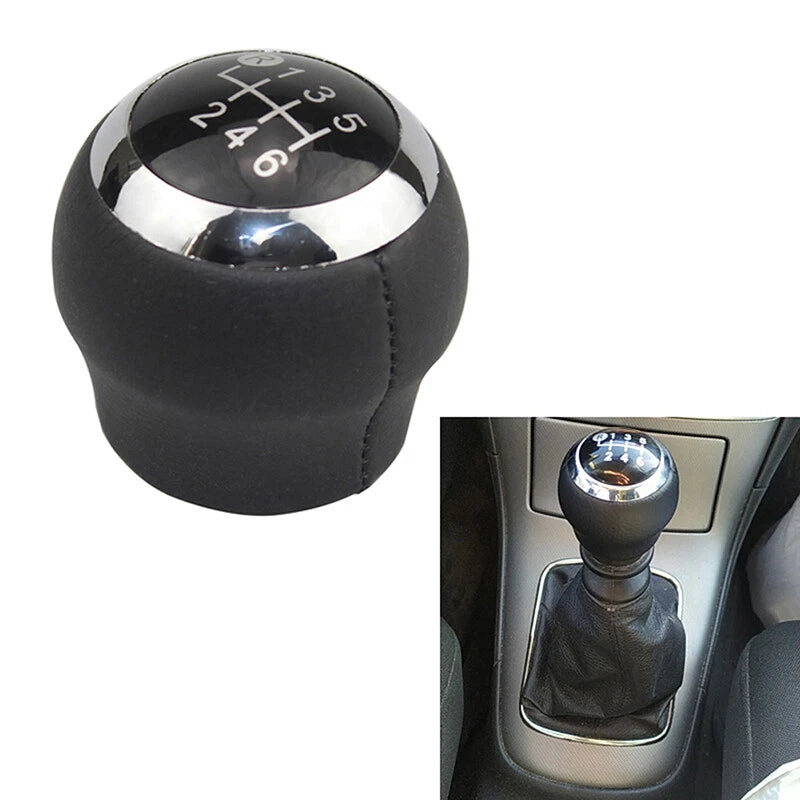6 Speed Leather Gear Shift Knob for Toyota Corolla Yaris Auris Aygo Avensis