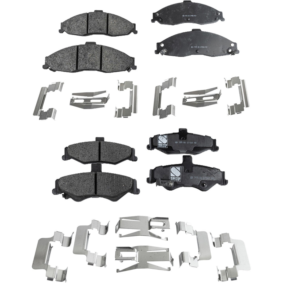 Set of 4 Ceramic Brake Pads for Chevrolet Camaro (1998–2002)