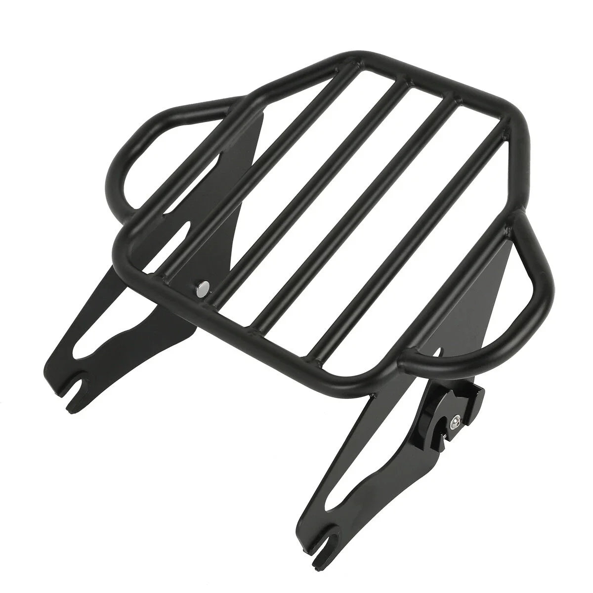 2-Up Black Luggage Rack for Harley Touring Road Street Electra Glide (2009–2023)