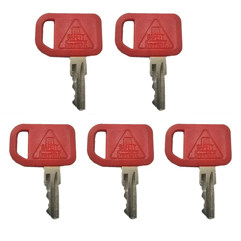 Set of 5 Ignition Keys for John Deere Loaders Tractors Backhoes AR51481