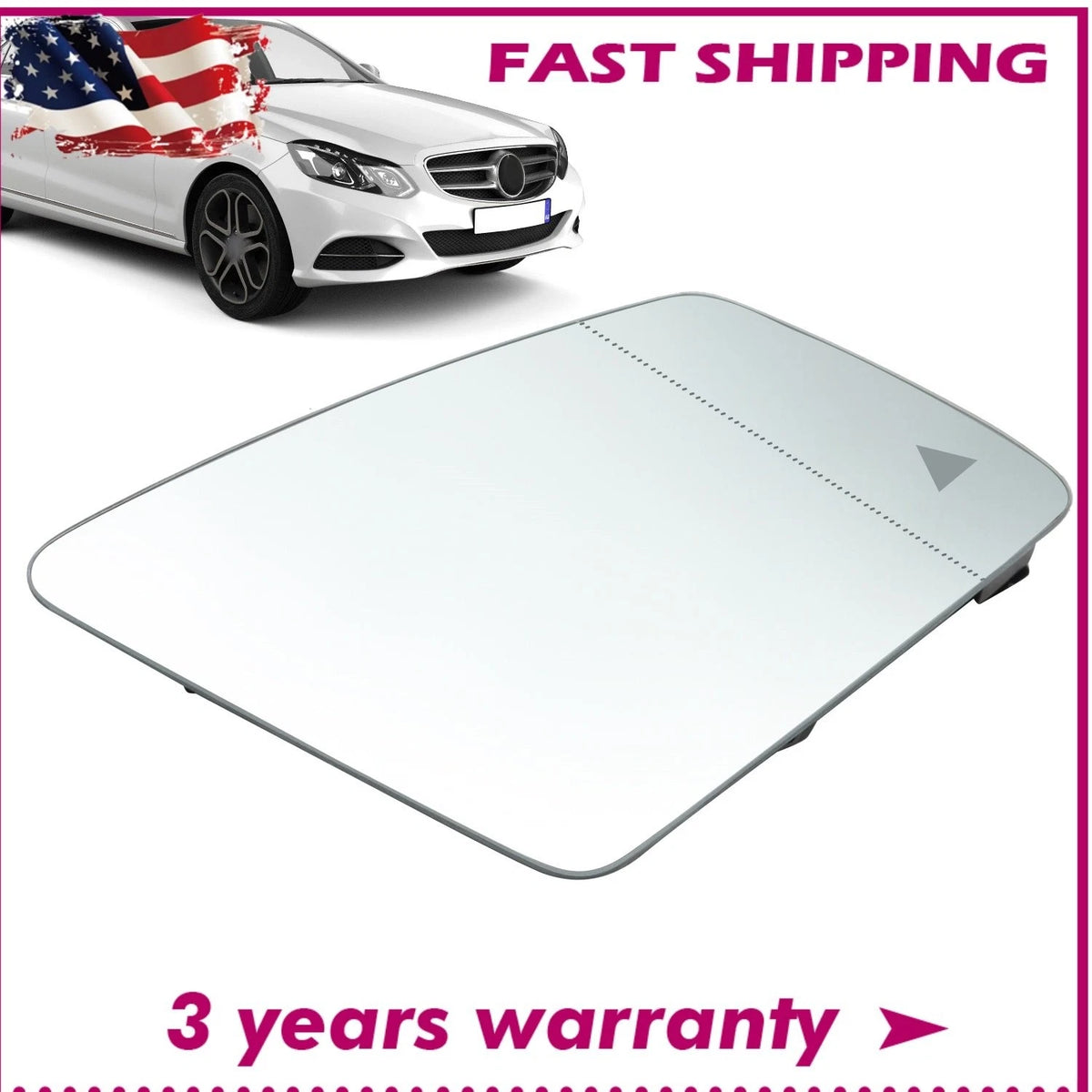 Passenger Side Mirror Glass for Mercedes Benz GLA X156 (2013–2018) Heat W/Blind Spot 2468100621, A2468100621