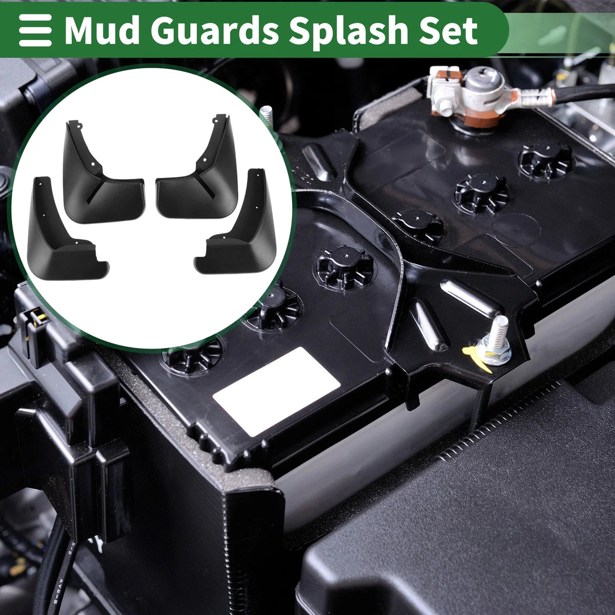 Mud Flaps Splash Guards for Ford Fiesta (2013–2018) W/ Mount Accessories