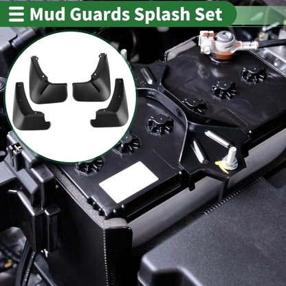 Mud Flaps Splash Guards for Ford Fiesta (2013–2018) W/ Mount Accessories