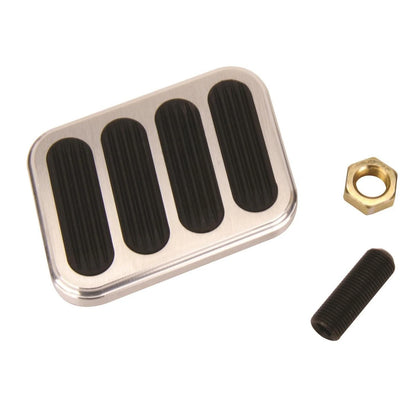 Billet Aluminum XL Series Brake Pedal Pad w/Rubber for Lokar BFG-6013