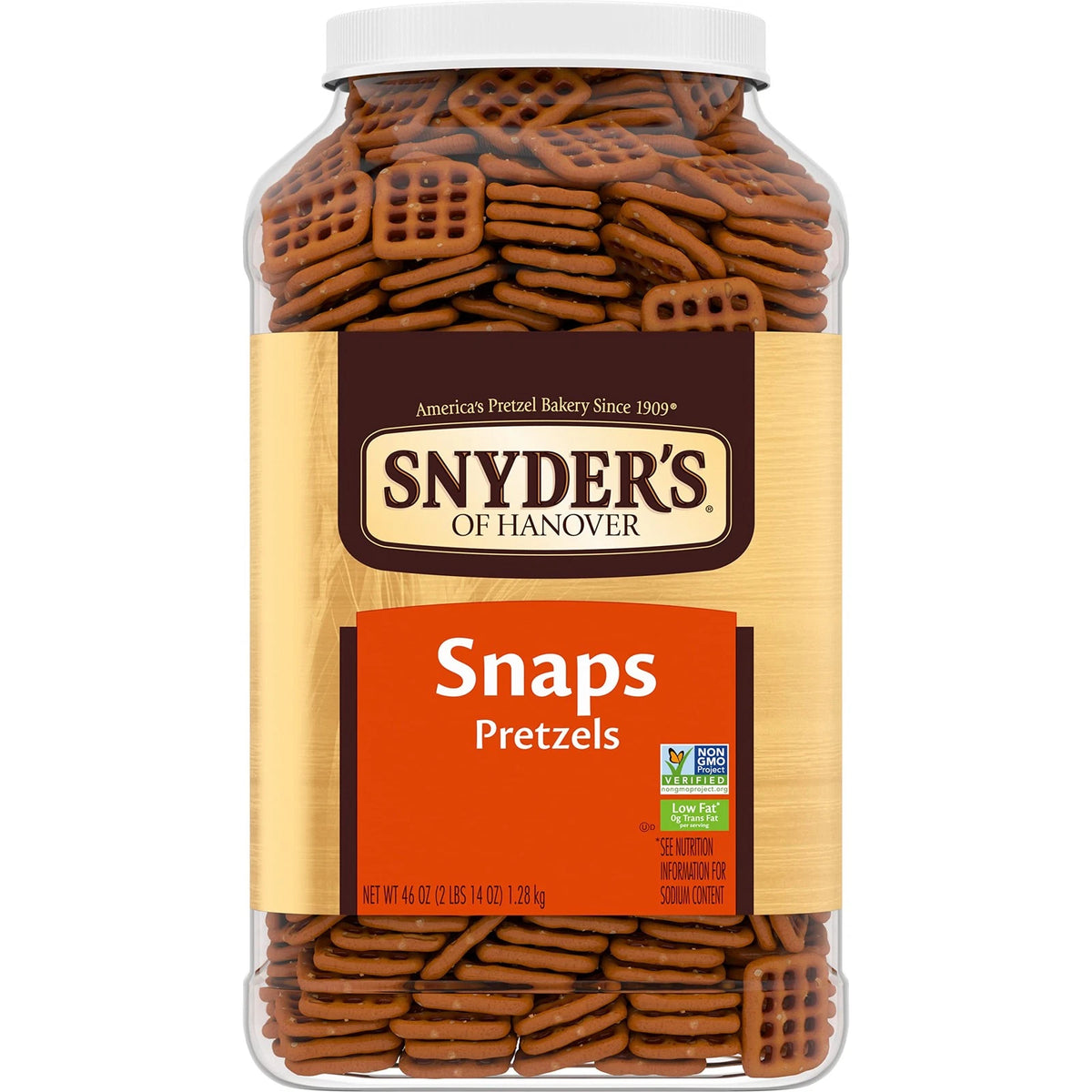 Snyder's Pretzel Snaps 46 Oz Canister (Pack 1)