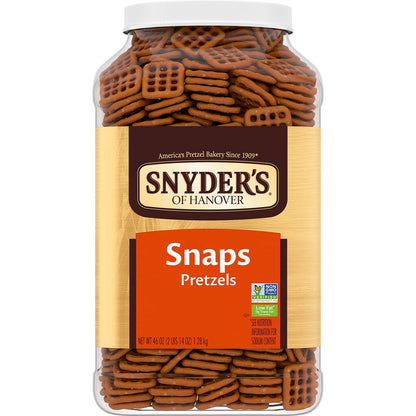 Snyder's Pretzel Snaps 46 Oz Canister (Pack 1)
