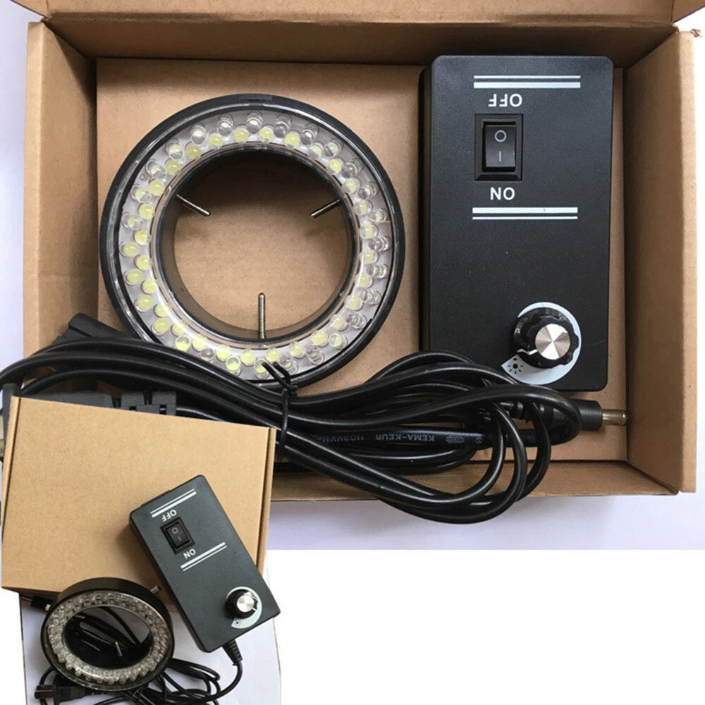 60-LED Ring Illuminator Lamp for Stereo Zoom Microscope