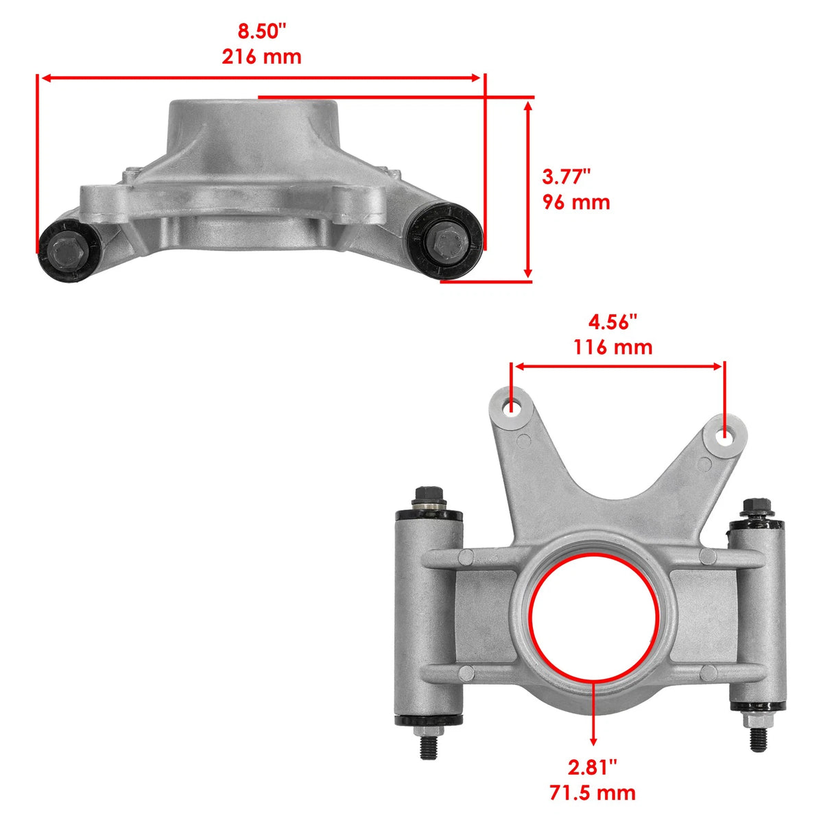 Set of 2 Rear Wheel Knuckles for Polaris Scrambler 850 (2013–2014) NK124+NK125