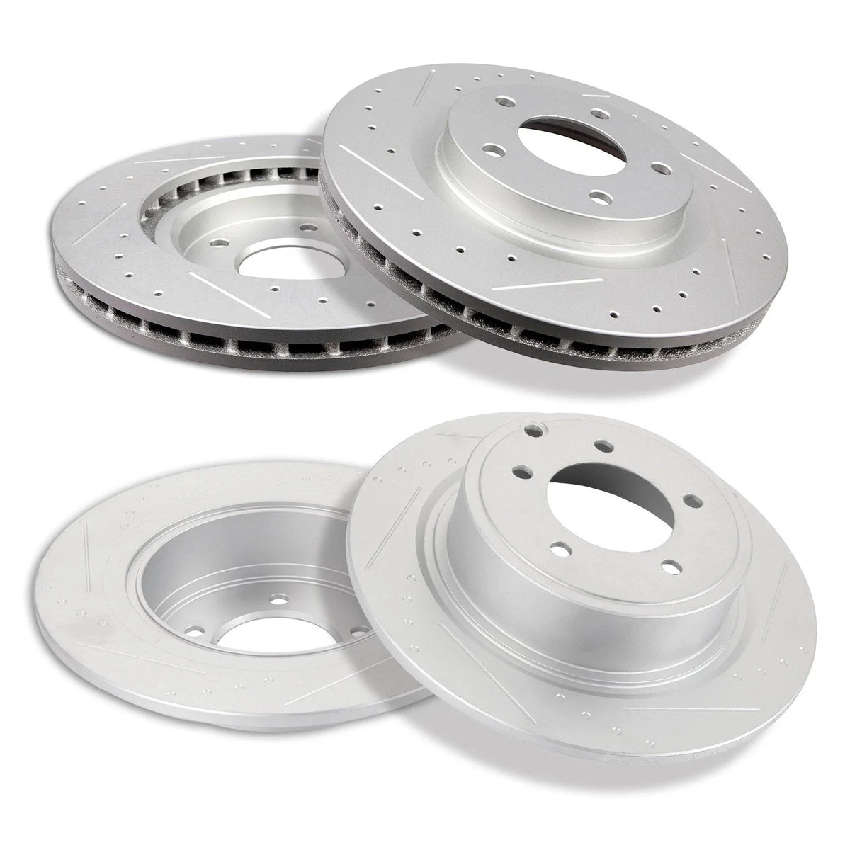Set of 4 Drilled Brake Rotors for Jeep Patriot Compass 2.4L (2007–2017)