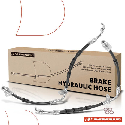 2X Front Brake Hydraulic Hose for Mazda 6 (2009–2013) GS3L43980A, GS3L43990A