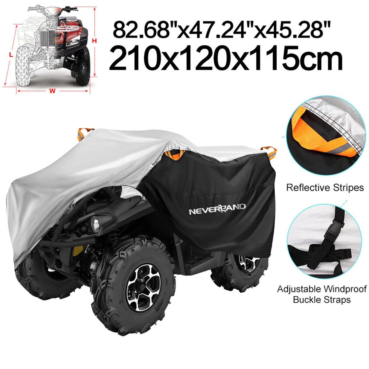ATV Quad Bike Cover XL for Neverland (Waterproof, Dustproof)