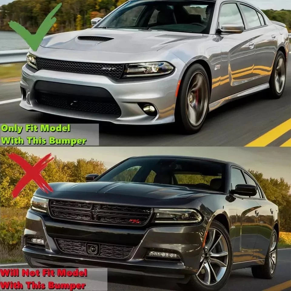 SRT-Style Front Bumper Lip Splitter Spoiler for Dodge Charger SRT R/T (2015–2023)