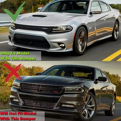 SRT-Style Front Bumper Lip Splitter Spoiler for Dodge Charger SRT R/T (2015–2023)
