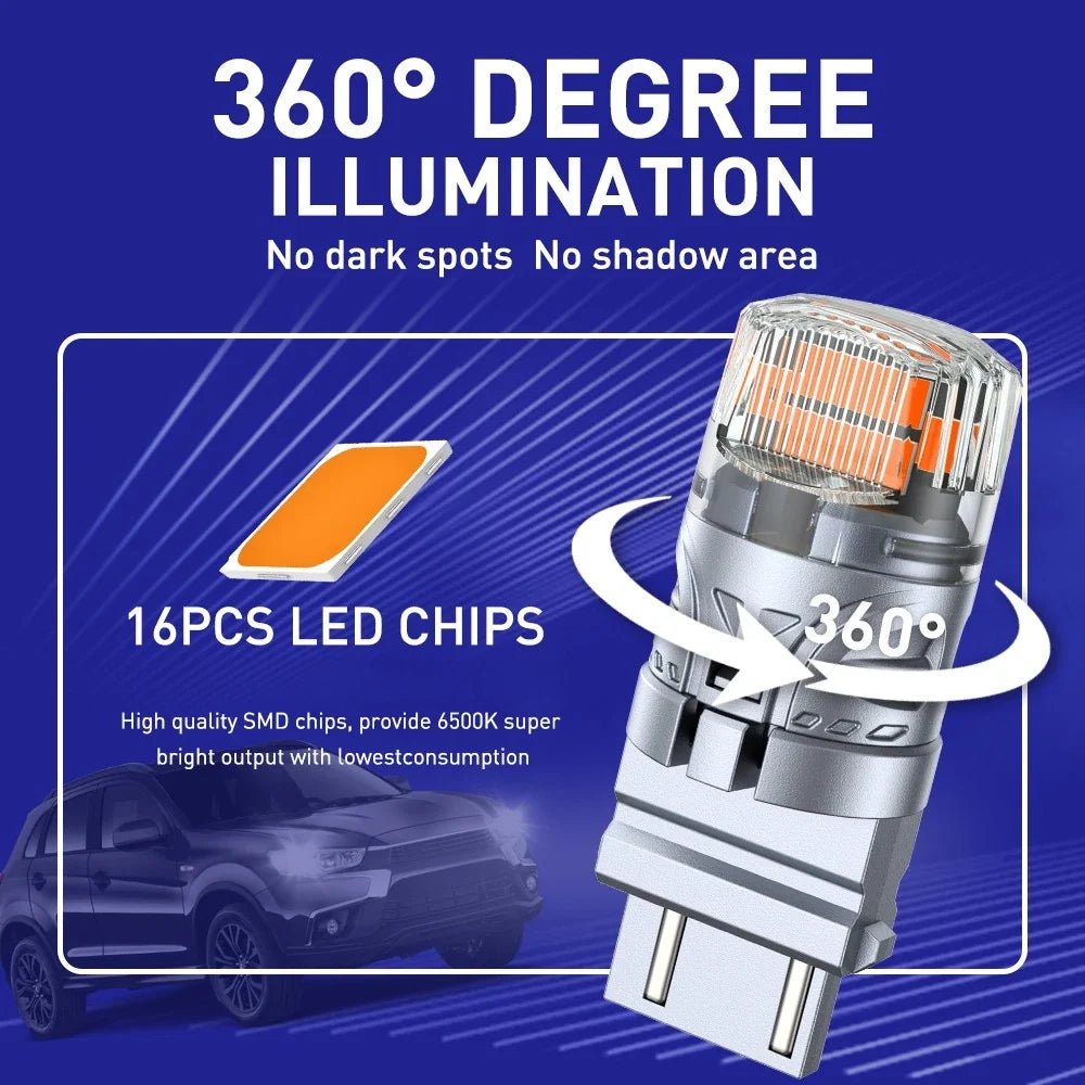 2X 3157 LED Turn Signal Light Bulbs for Chevy Silverado 1500 (1999–2013)
