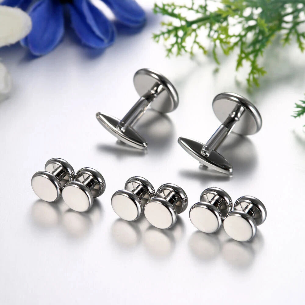 Set of 8 Tuxedo Cufflinks for Wedding Party
