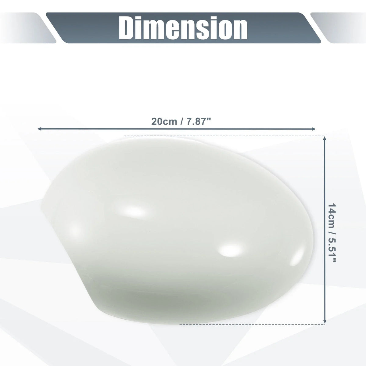 Pair Rearview Mirror Cover Cap White for BMW Mini Clubman R55 R57