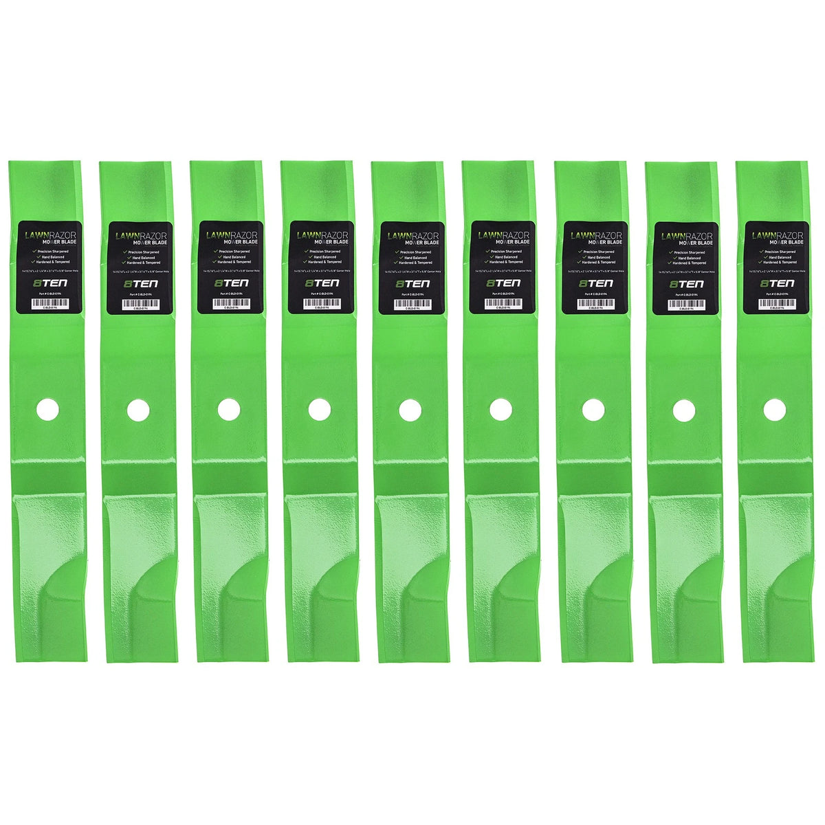 9-Pack LawnRAZOR Mower Blades for Gravely 42 XL ZT ZTX (Known Part 04769800)