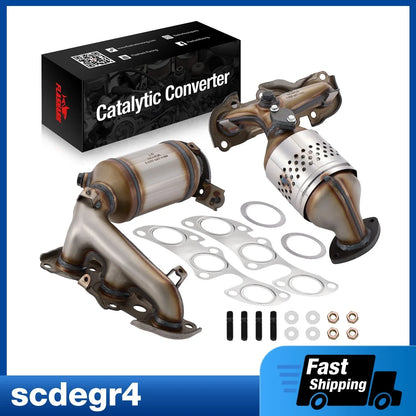 2X Manifold Catalytic Converter for Toyota Camry (2002–2006) Lexus ES300 (2002–2003)