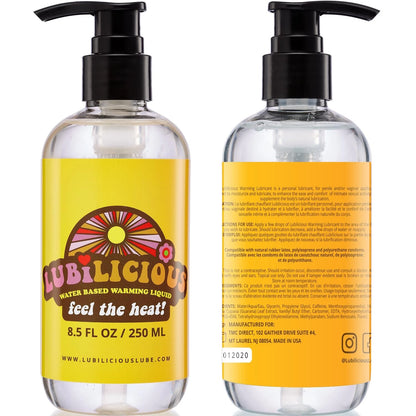 Warming Water-Based Lubricant 8.5 Ounce for Personal Use (Pack of 1)