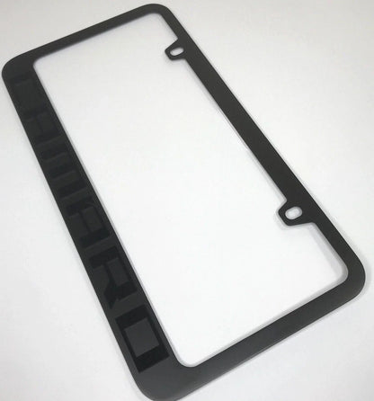 License Plate Frame Premium Matte Black for Chevrolet Camaro (2010–2015)