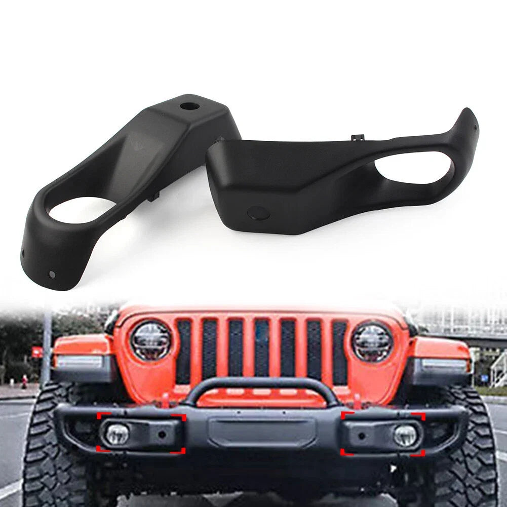1 Pair Front Fog Lamp Cover for Jeep Wrangler JL (2018–2022)