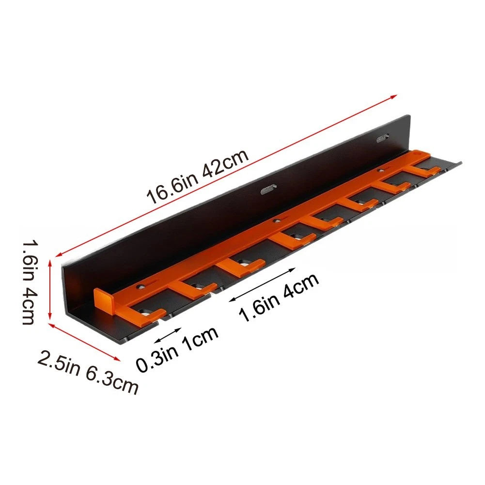 Wall Mounted Tool Rack for Pneumatic Tools (Garage/Workshop)