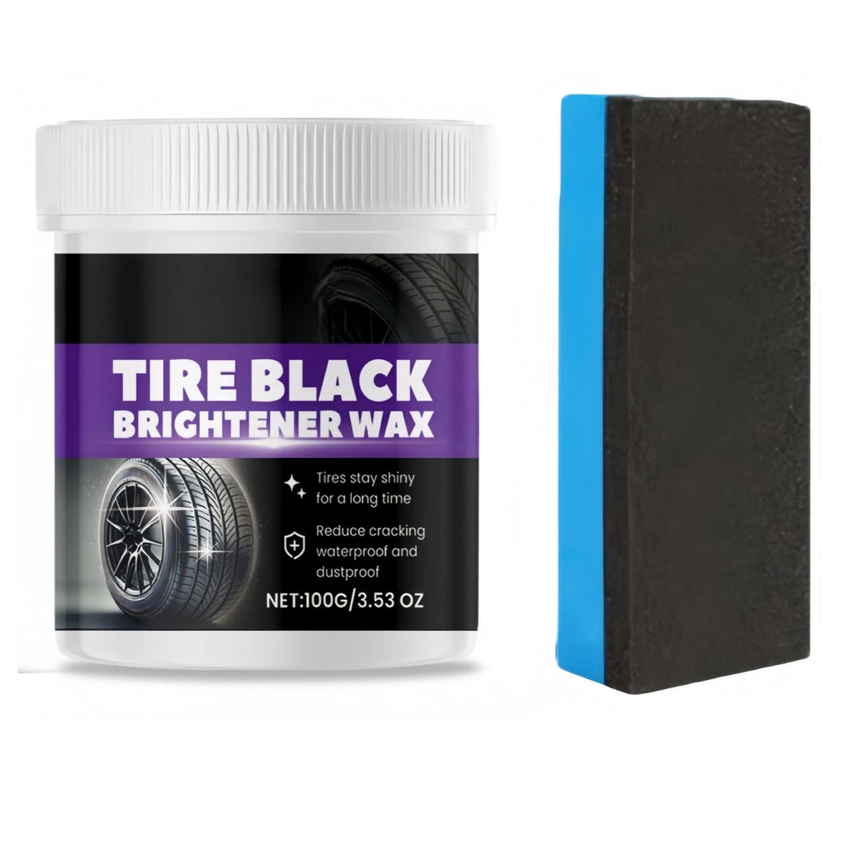 Tire Shine Wax Coating Paste for Car (Pack of 1)