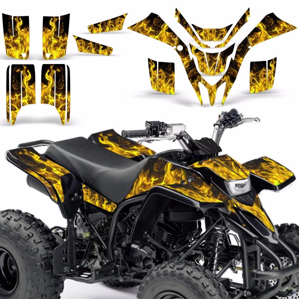 Decal Graphic Kit for Yamaha Blaster 200 (1988–2005) ICE YELLOW