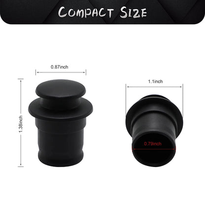 Cigarette Lighter Cover Cap for Universal Fit (Waterproof, Dustproof, Black)