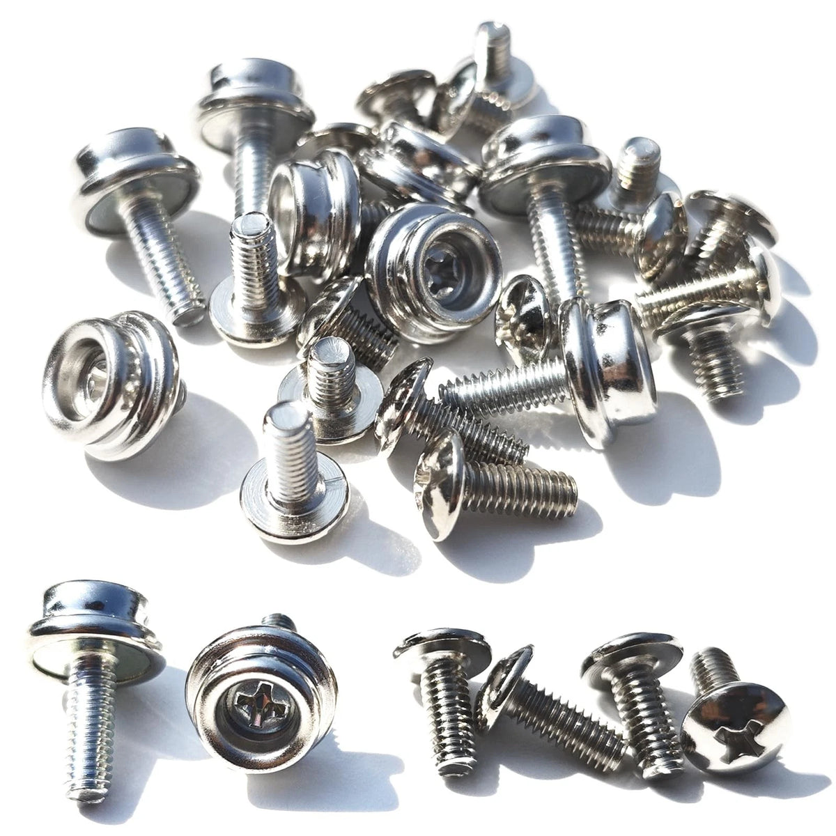 24 Pcs Stainless Steel Visor Screws for Hockey Helmet (One Size)