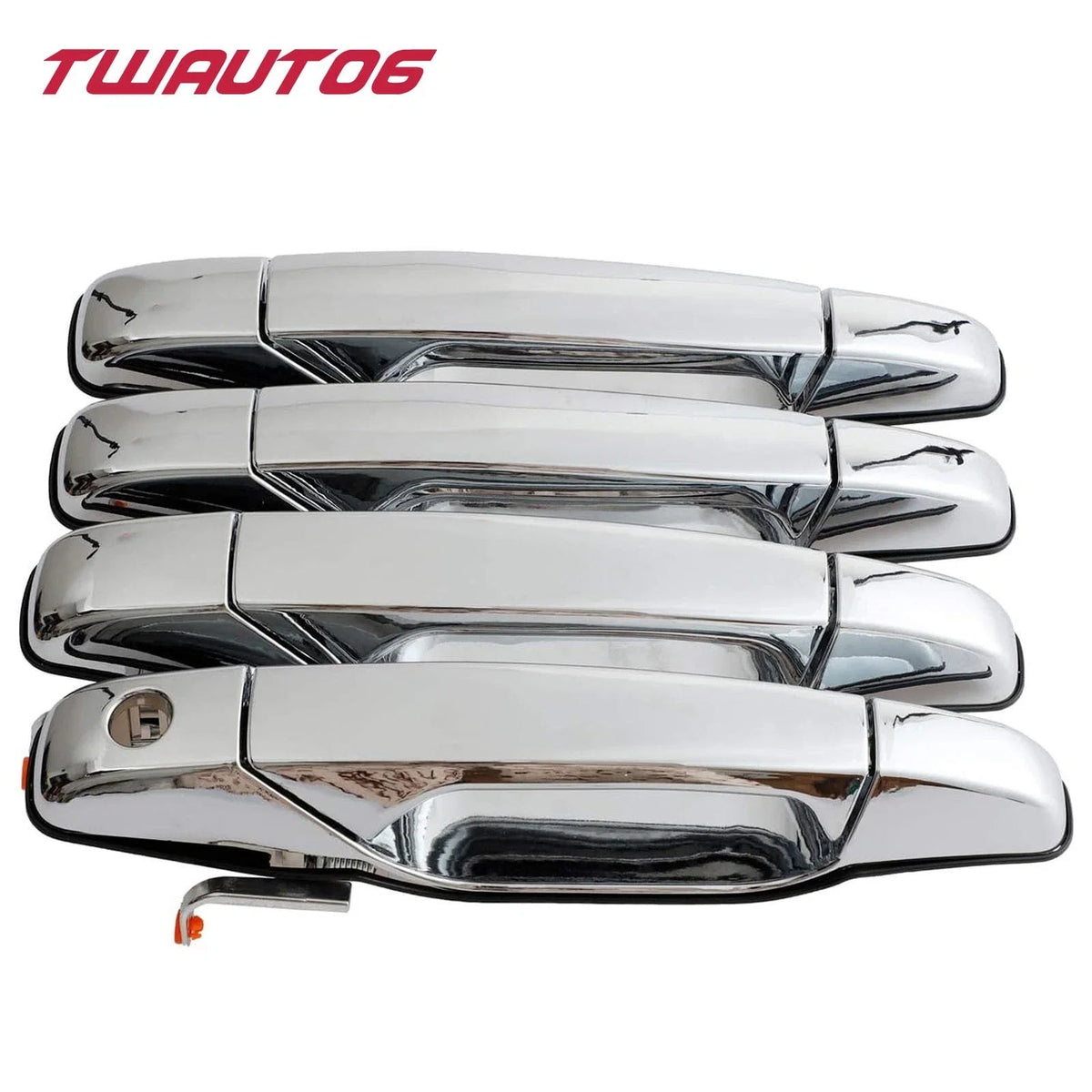 Set of 4 Chrome Door Handles for Chevrolet Suburban GMC Sierra (2007–2014)
