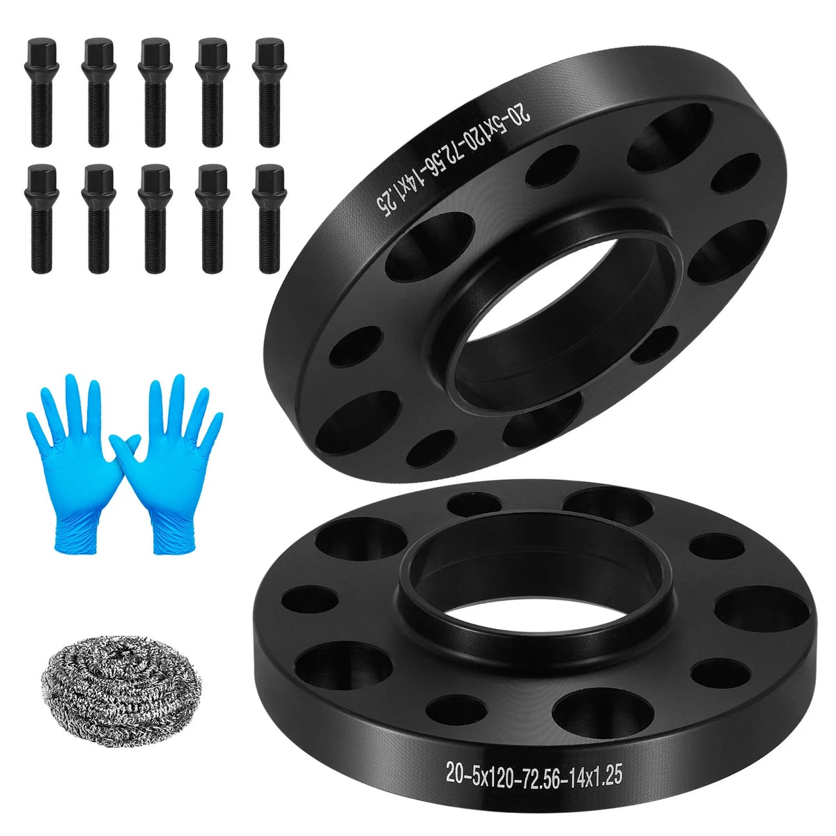 2X 20mm Wheel Spacers Hub Centric M14x1.25 for BMW 740i (2011–2015)