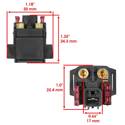 2X Starter Solenoid Relays for Yamaha Bolt XVS950 (2014–2025) RE1425, 5S7-81940-00-00