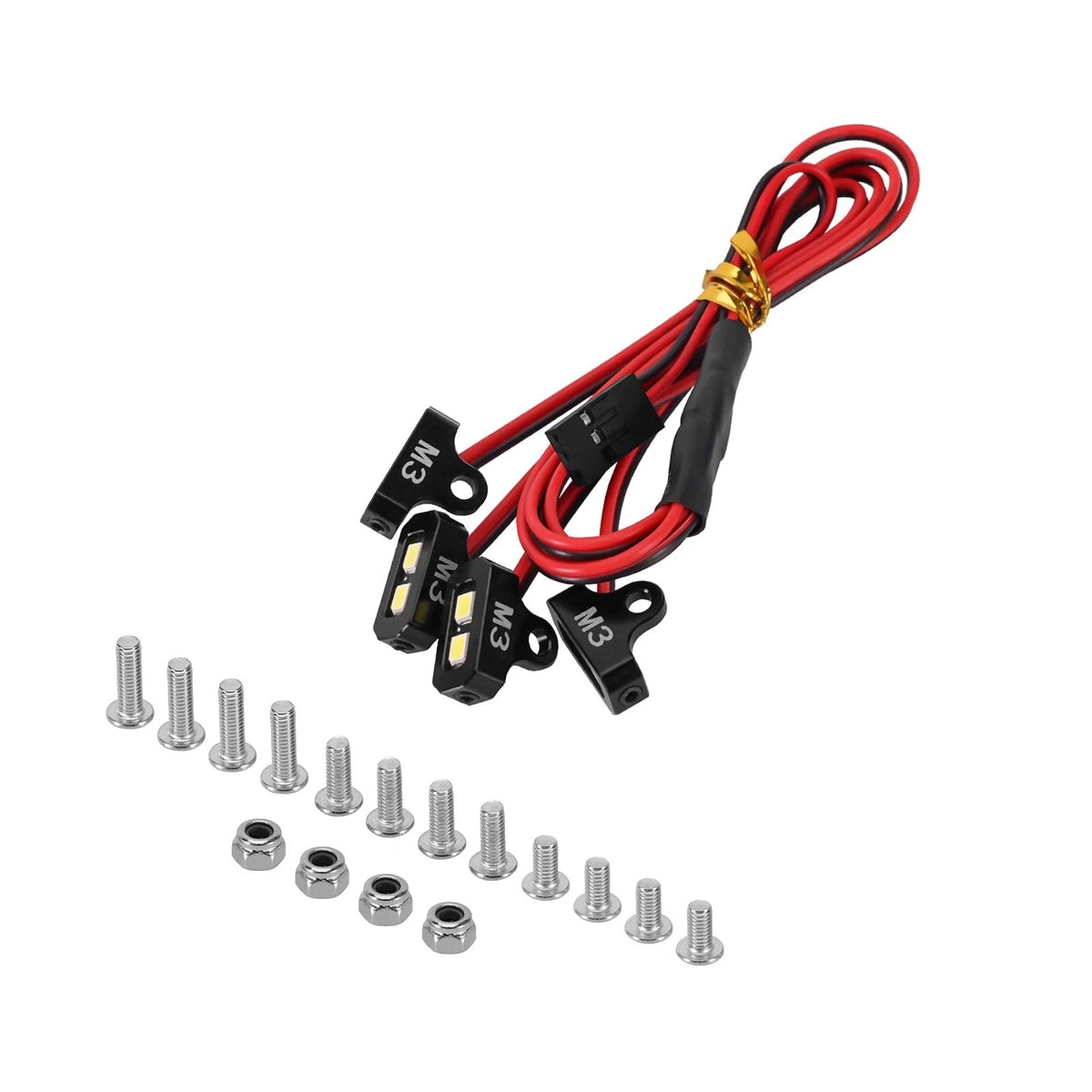 4X LED Rock Lights Kit for SCX10 TRX4 1/10 RC