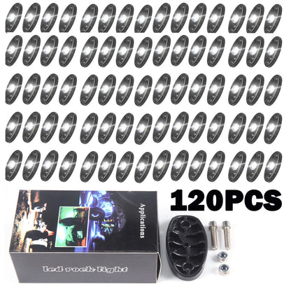 120pcs LED Rock Underbody Lights for Jeep Truck ATV UTV Boat Offroad