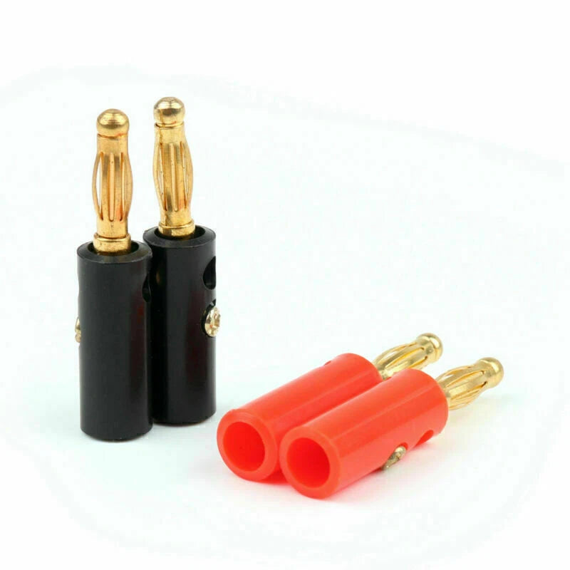 20 Pcs 4mm Banana Plug Gold Plated Adapter for