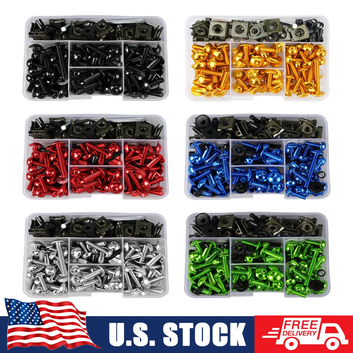 CNC Fairing Bolt Kit for Honda Yamaha Suzuki BMW (2010–2023)