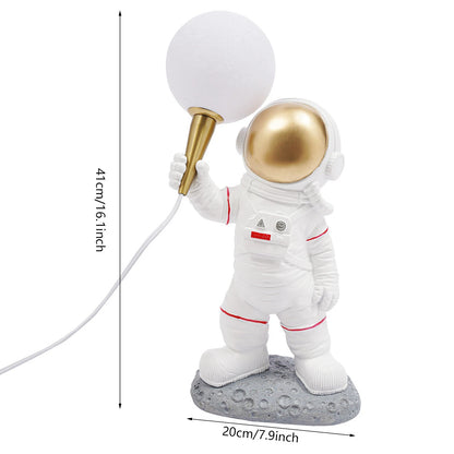 16 Inch Astronaut Table Lamp for Modern Decor (No Part Numbers)