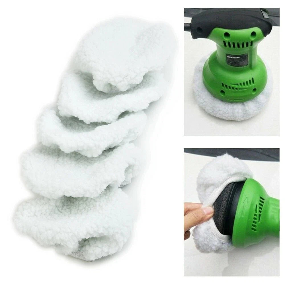Set of 5 Polishing Bonnet Buffers for 5-6" Car Polisher