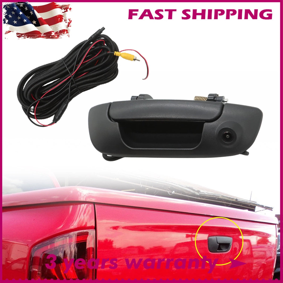 Backup Camera for Dodge Ram (2002–2008) 55276237AA, CH1915110, Waterproof