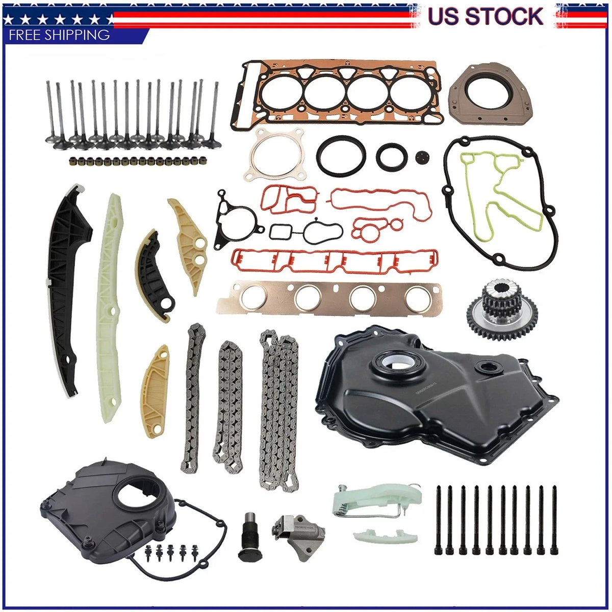 Engine Rebuild Timing Cover Kit for Audi A4 A6 Q5 TT VW Golf Passat (2008–2016)